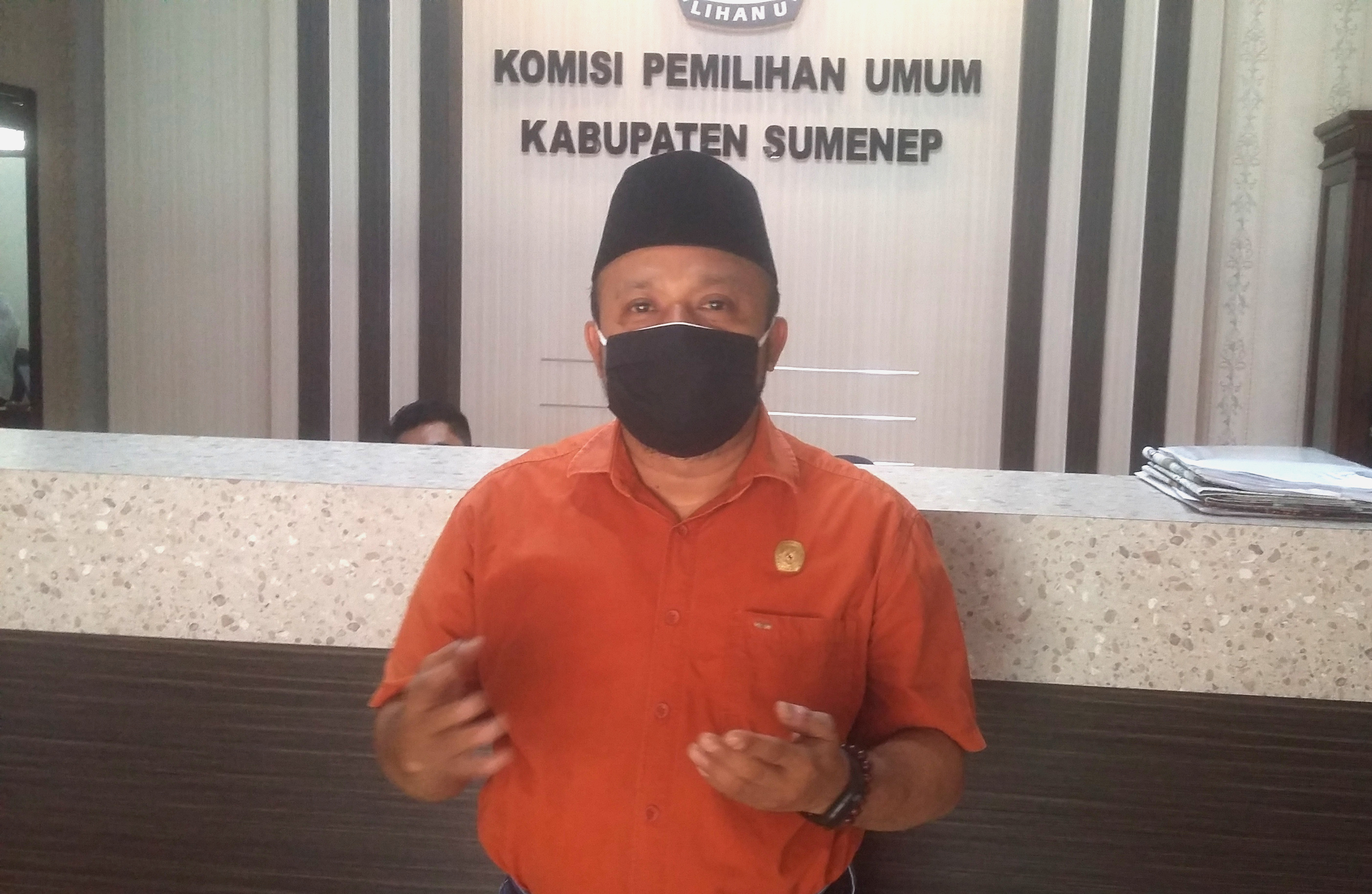 Komisioner KPU Sumenep, Rafiqi Tanzil .