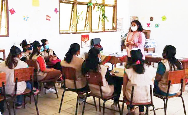 Penyuluh Pusat Kementan, Susi Deliana memberi arahan pada sebagian dari 50 mahasiswa dan alumni Polbangtan dan USU di Humbahas.