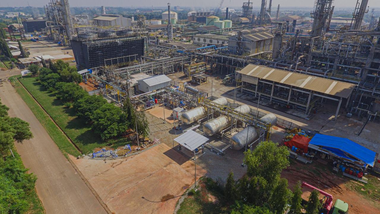 Proyek pabrik CO2 cair milik PT Pupuk Kujang Cikampek (PKC)