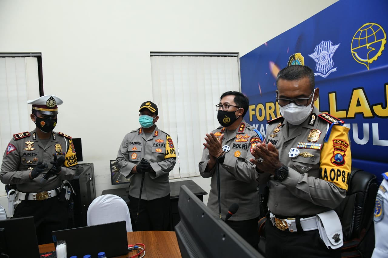 Kunjungan kerja Kakorlantas di Polres Tulungagung
