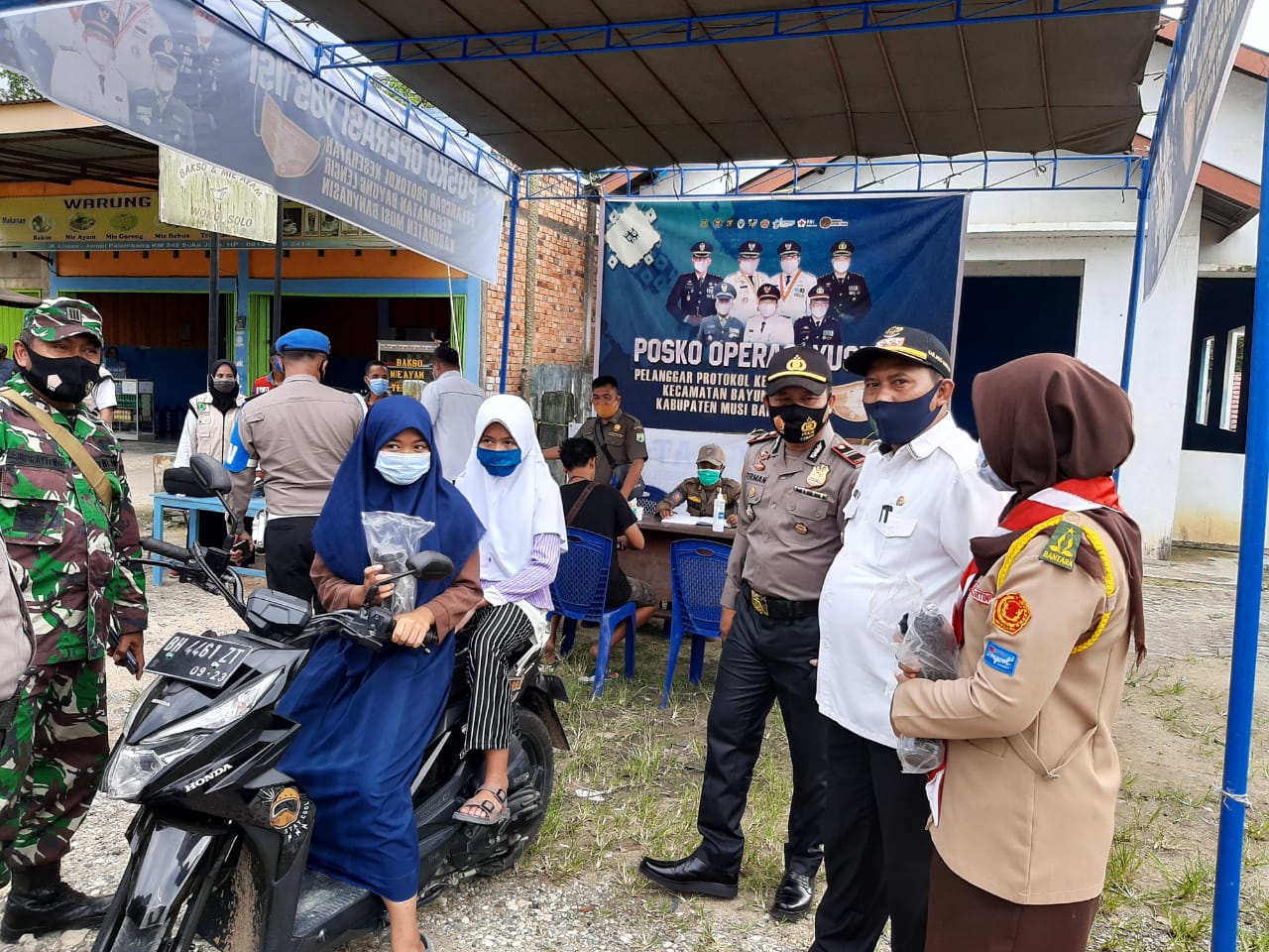 Pemkab Muba semakin menggencarkan operasi yustisi di pintu perbatasan Muba mencegah covid-19.