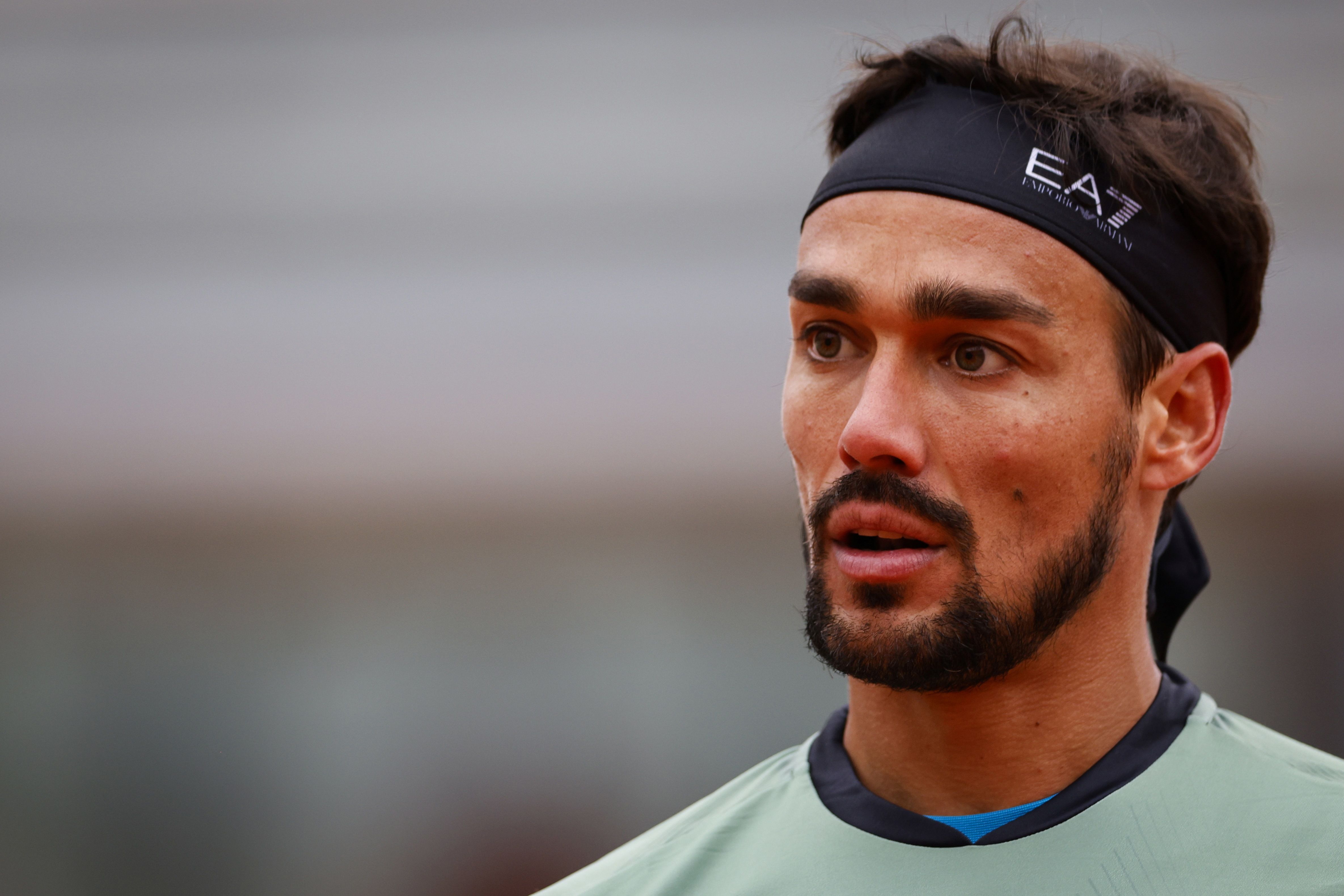 Petenis Italia Fabio Fognini positif terpapar Covid-19.  