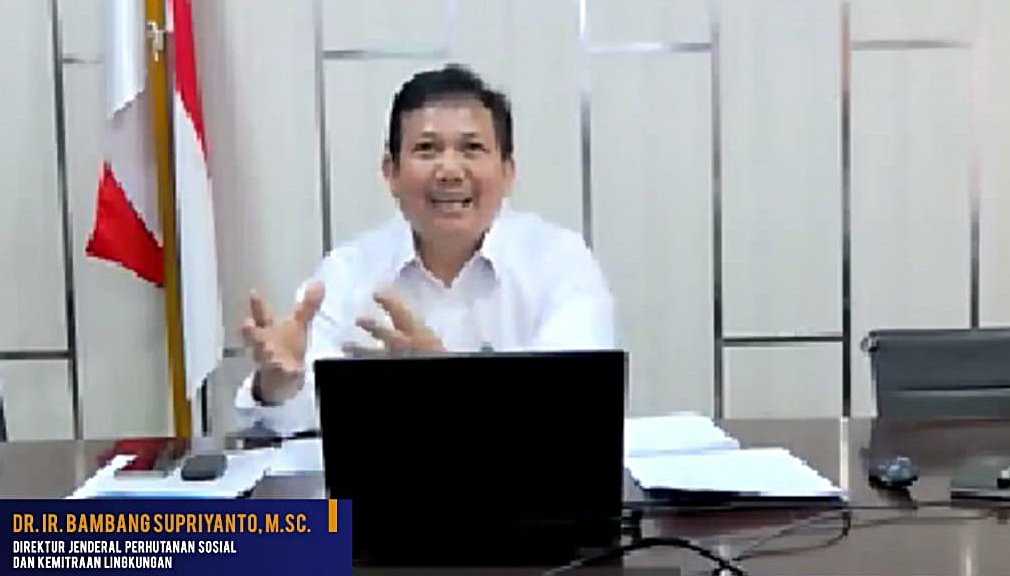  Direktur Jenderal Perhutanan Sosial dan Kemitraan Lingkungan KLHK Bambang Supriyanto 