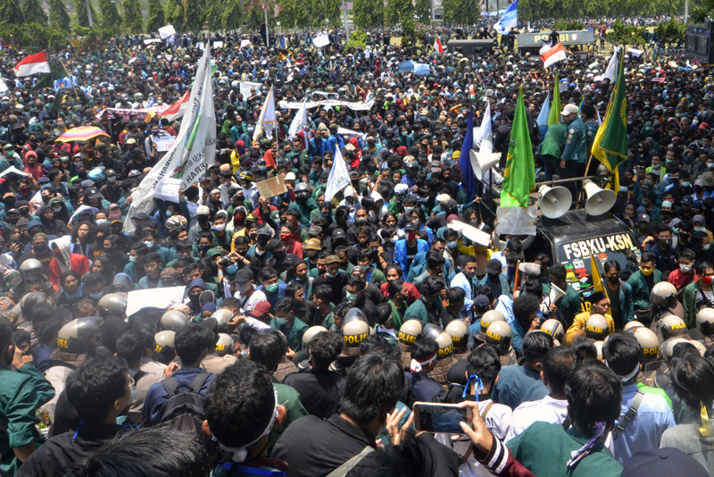 Aksi penolakan Omnibus Law UU Cipta Kerja