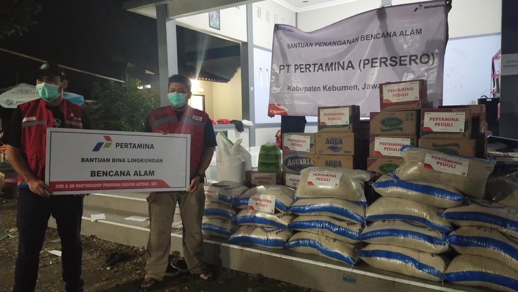 Pertamina MOR IV Jateng-DIY mengirimkan bantuan untuk korban banjir dan longsor di sejumlah kecamatan di Kebumen, Jawa Tengah.