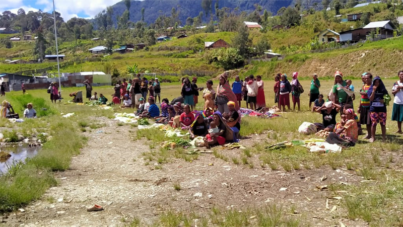 Suasana Intan Jaya yang sudah kondusif.