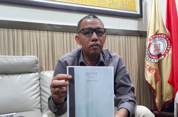 Ketua DPD Kongres Advokat Indonesia (KAI) Jawa Timur Abdul Malik 