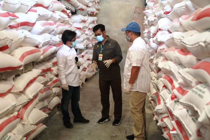 Mentan SYL mengunjungi pabrik tepung tapioka dan sagu di Bangka Induk, Provinsi Kepulauan Bangka Belitung.