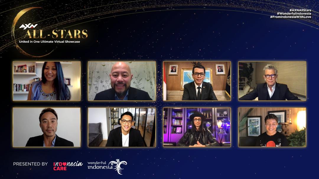 Konferensi pers virtual AXN All-Stars, Rabu (27/10).