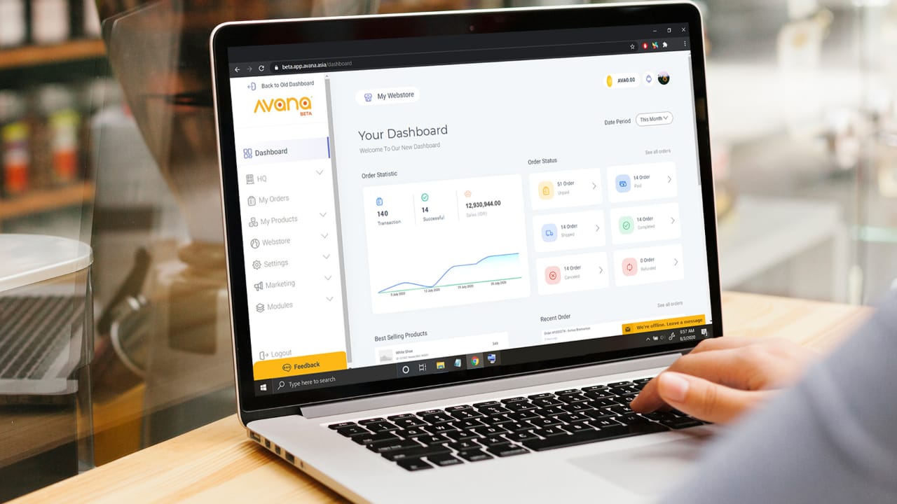 Ilustrasi bisnis daring.