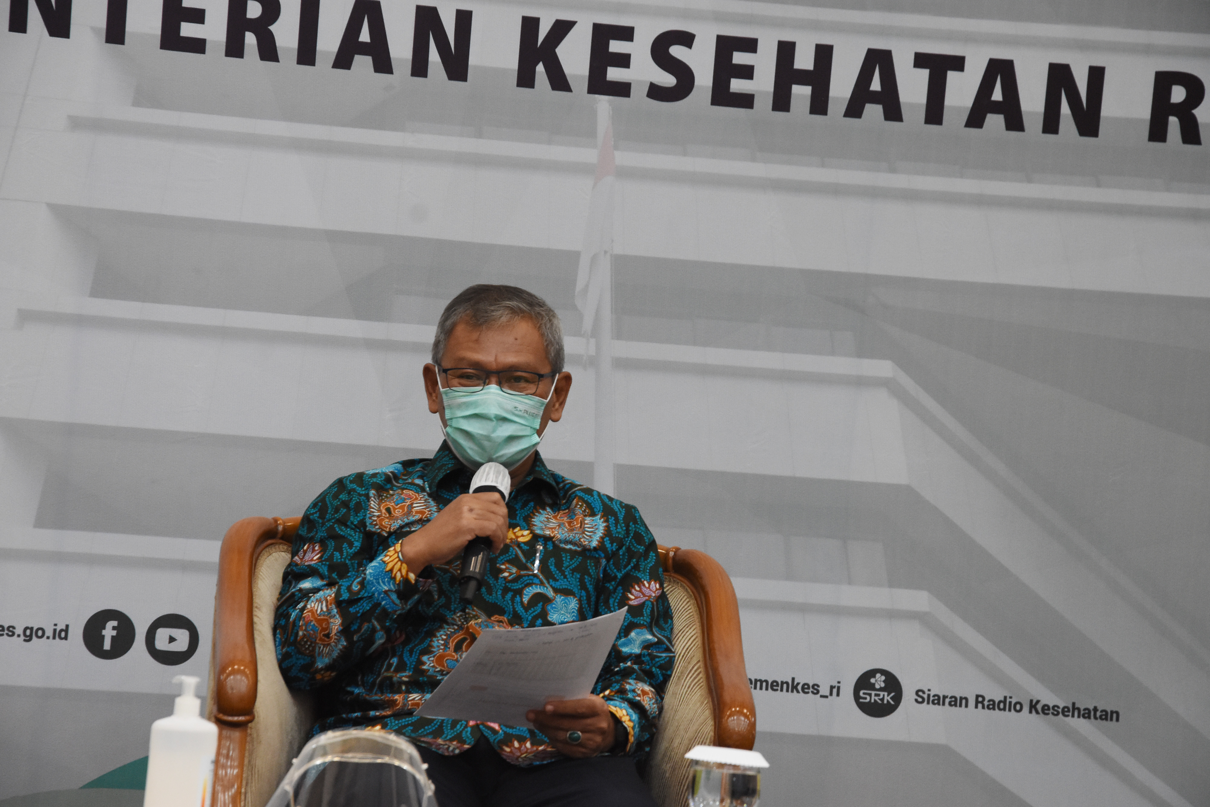 Staf Ahli Kementerian kesehatan Achmad Yurianto