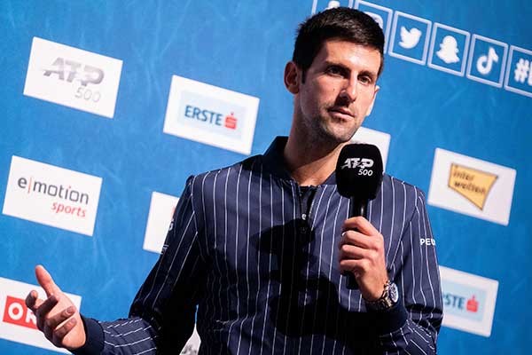 Petenis Serbia Novak Djokovic 