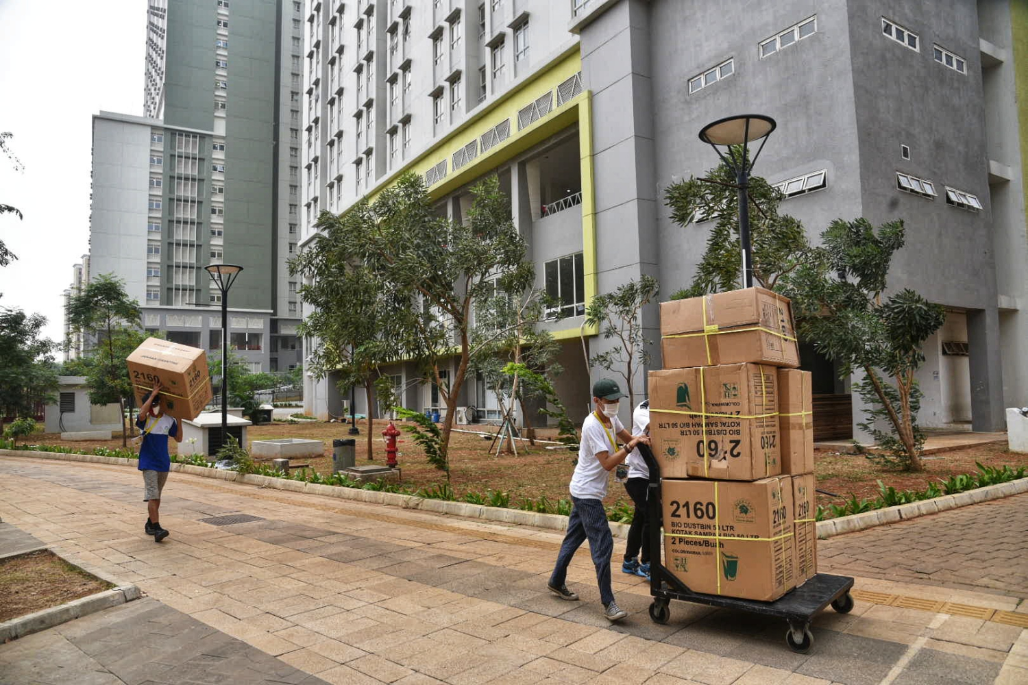  Suasana di Wisma Atlet, Kemayoran, Jakarta Pusat, Jumat (11/9/2020).
