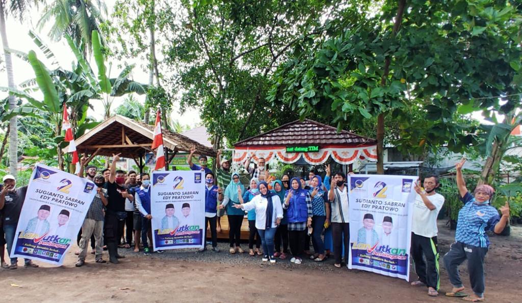 Kegiatan NasDem Kalteng memperkenalkan paslon Sugianto Sabran-Edy Pratowo kepada warga Palangkaraya.