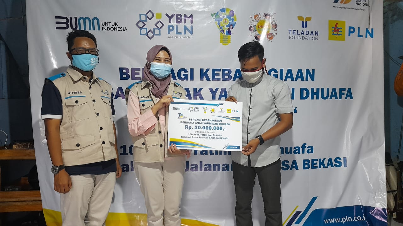 Santunan dari PLN UP3 Bekasi