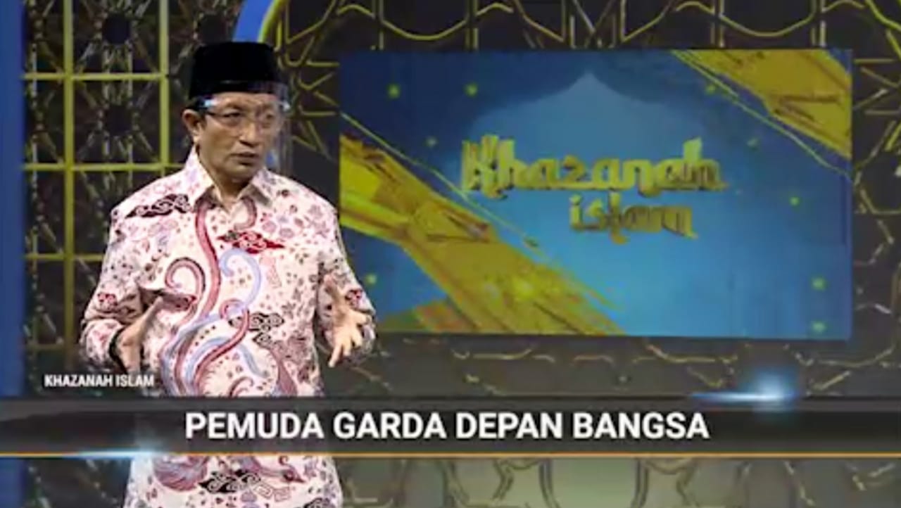 Imam Besar Masjid Istiqlal Nasaruddin Umar  dalam program Khazanah Islam di Metro TV.