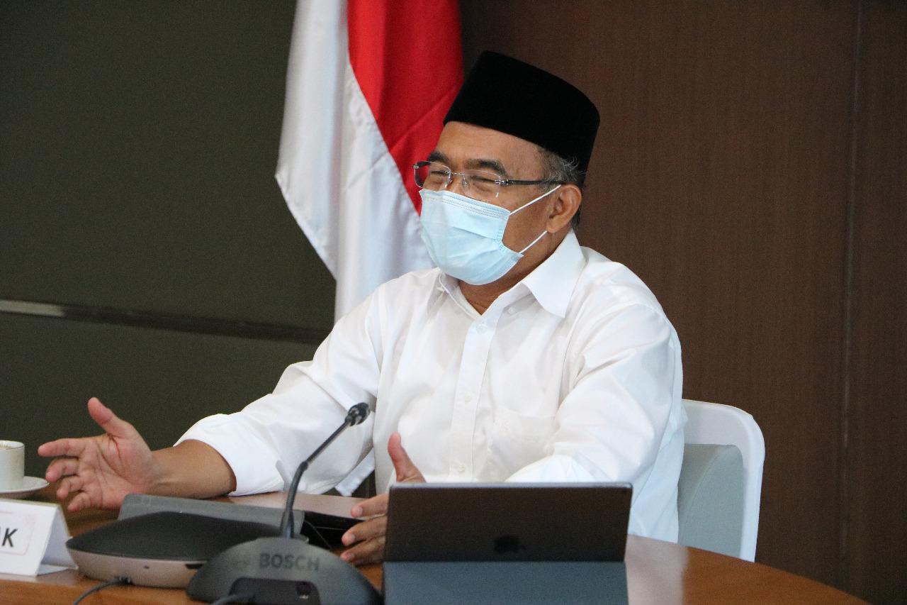 Menko PMK Muhadjir Effendy dalam 'International Conference on 'Aisyiyah Studies', yang digelar daring, Sabtu (3/10).