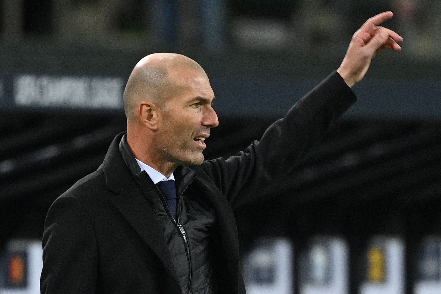 Manajer Real Madrid Zinedine Zidane
