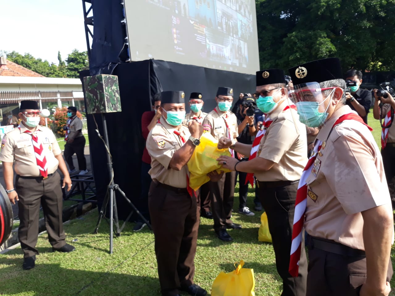 Apel kesiapsiagaan Gerakan Pramuka di Hari Sumpah Pemuda