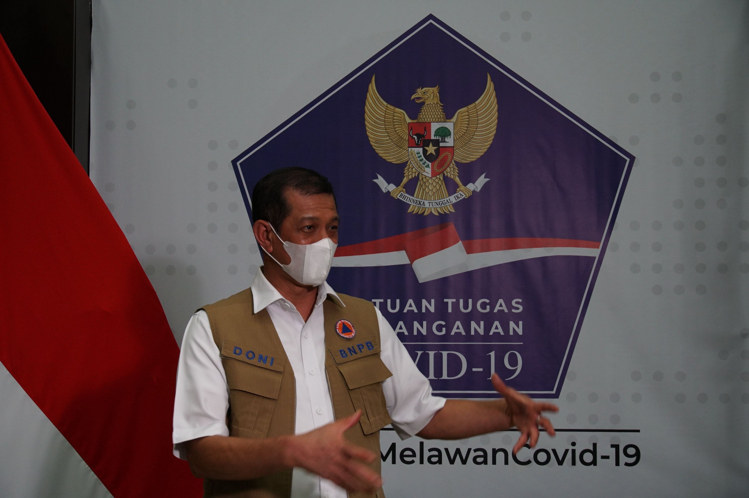 Kepala Badan Nasional Penanggulangan Bencana (BNPB) sekaligus Ketua Satgas Penanganan covid-19 Doni Monardo 