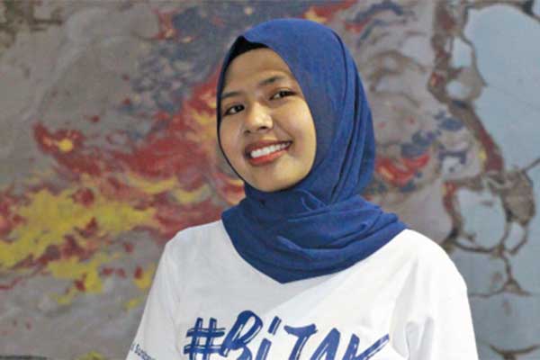 Ketua Yayasan Peduli Sungai Sejahtera Mega Olivia