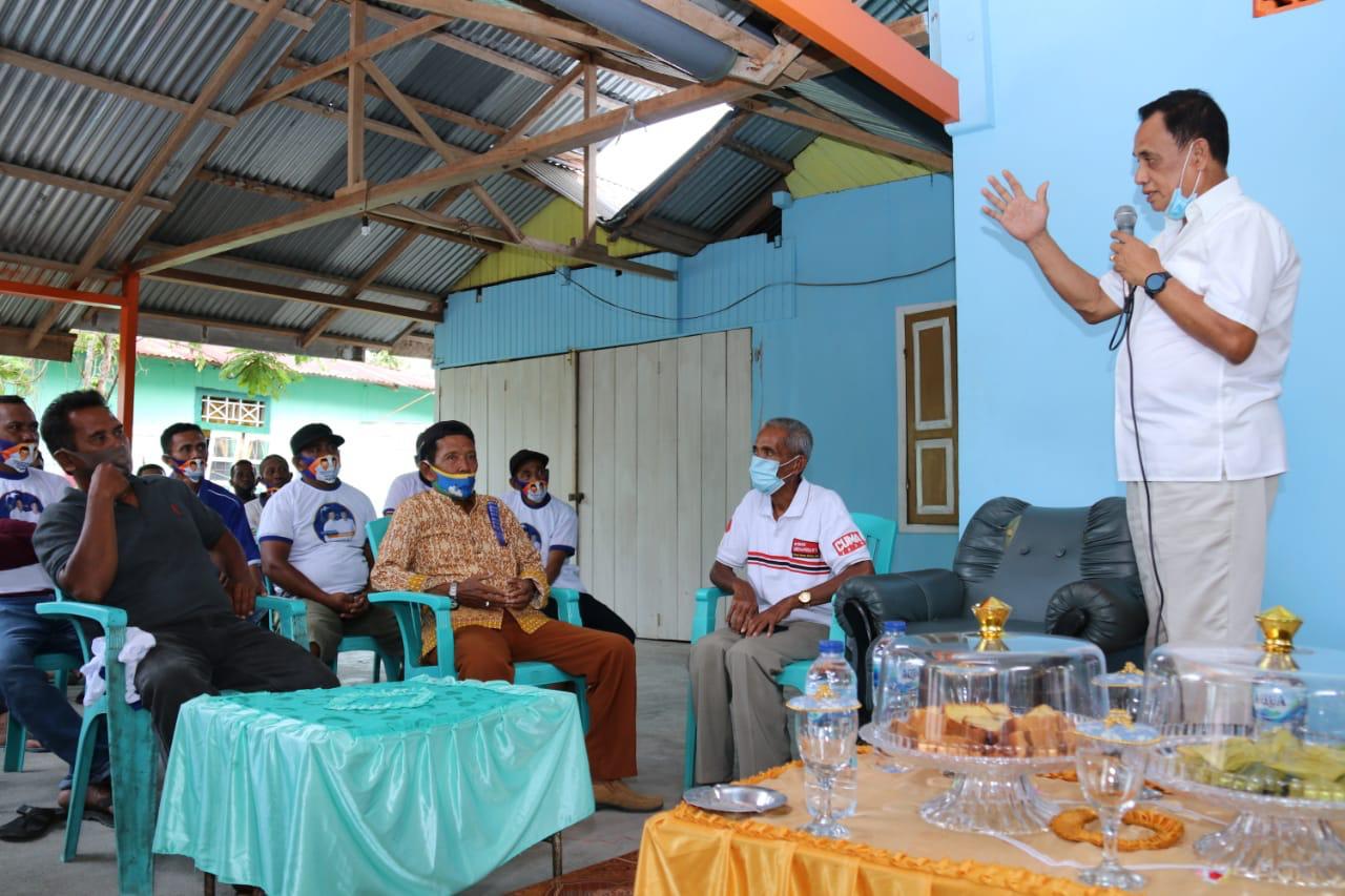 Calon Gubernur Rusdy Mastura saat bersilaturahmi dengan tokoh adat.