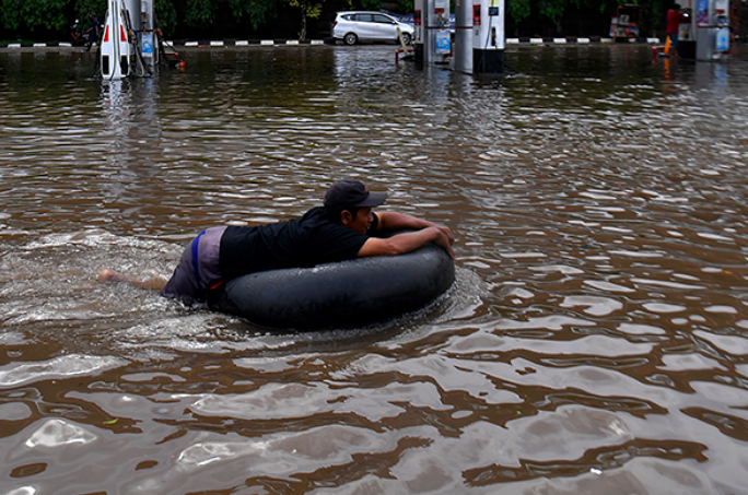 Ilustrasi - Banjir di Jakarta