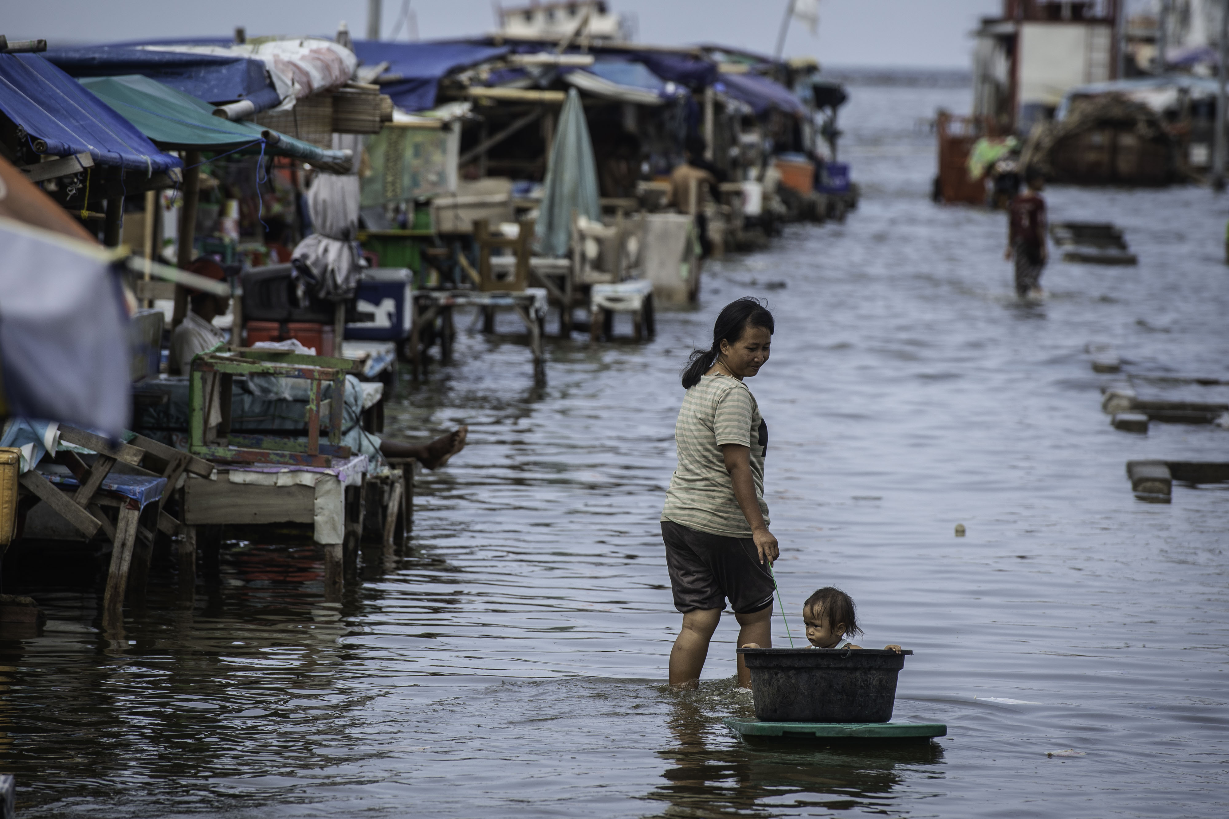 Banjir rob di Muara Angke, Jakarta Utara