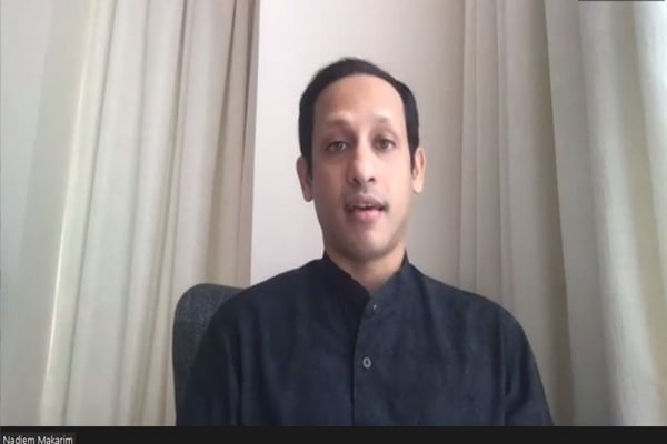 Menteri Pendidikaan dan Kebudayaan Nadiem Makariem 