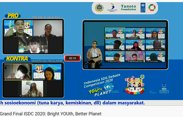 Debat SDGs yang diselenggarakan UNDP.