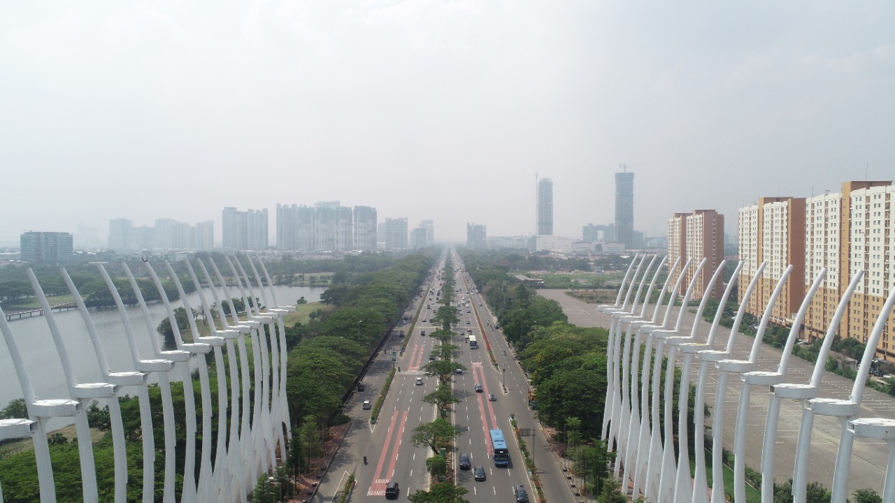 Gerbang Kemayoran, Jakarta Pusat, yang akan menjadi kawasan smart city.