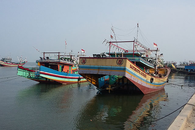 Kapal-kapal milik nelayan Indonesia. Dengan UU Cipta Kerja, bidang kemaritiman bisa bersaing. 