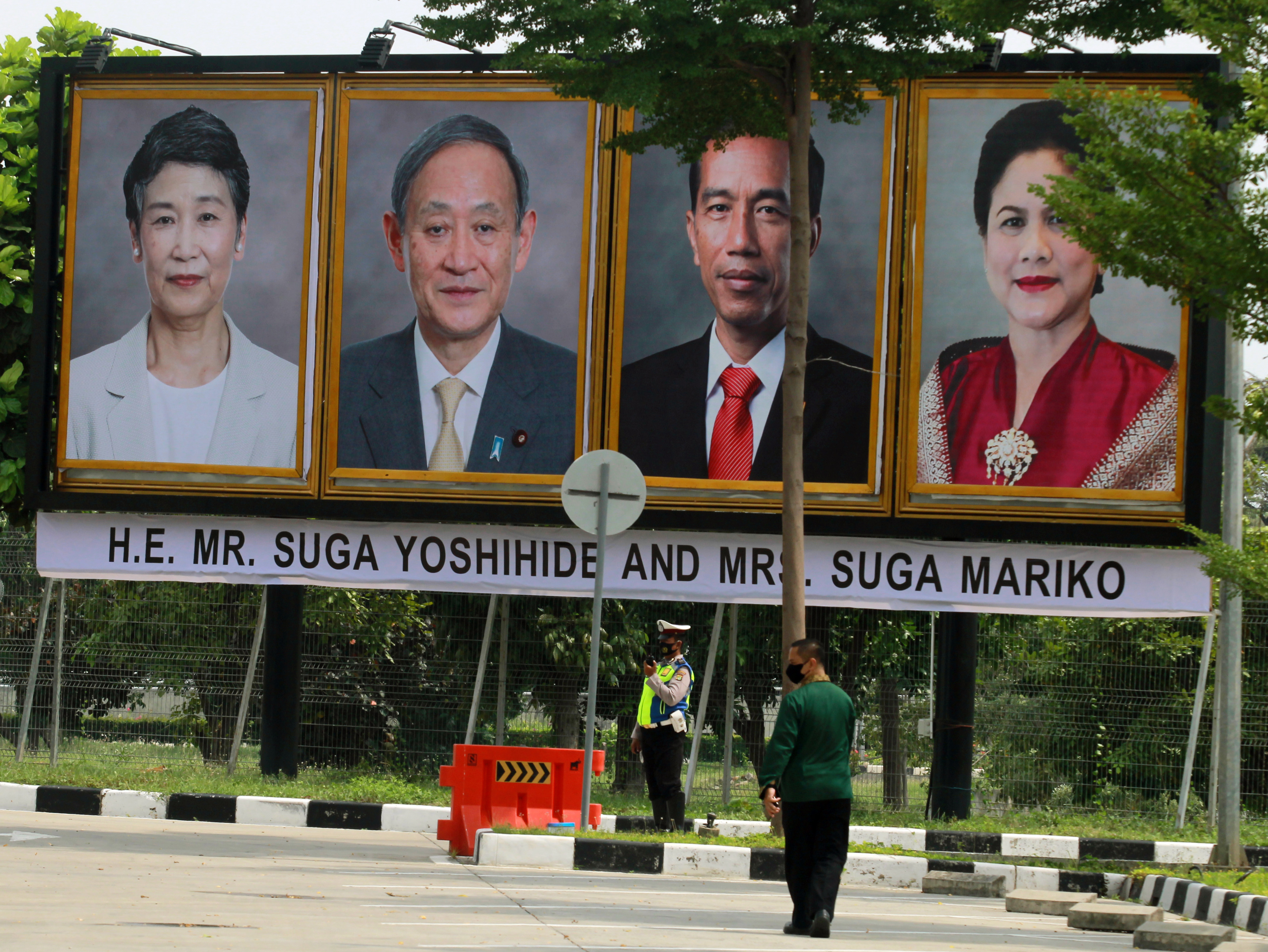 Presiden Sambut Kunjungan PM Jepang Yoshihide Suga di Istana Bogor