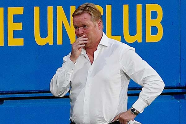 Pelatih Barcelona Ronald Koeman 