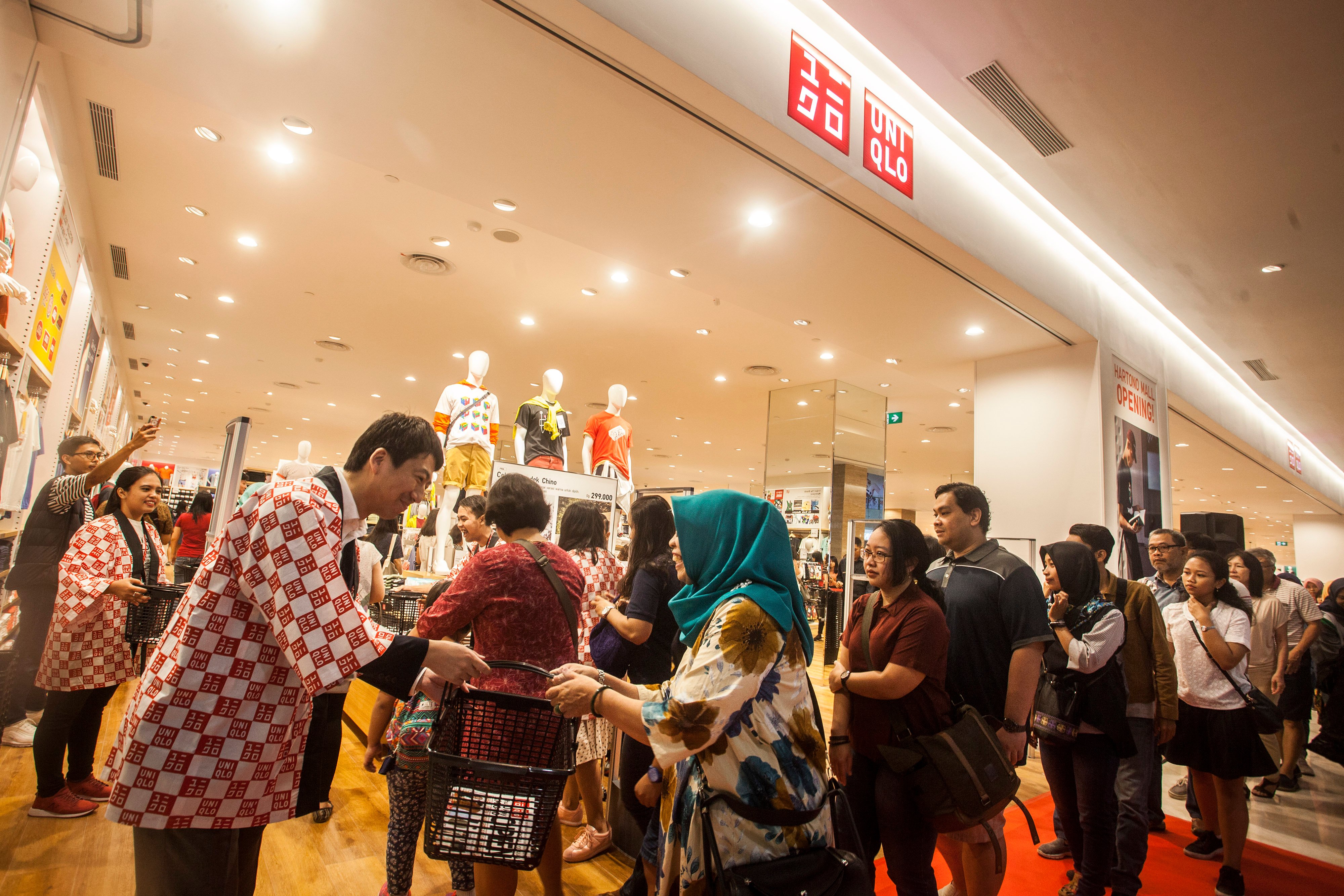 Ilustrasi--Pembukaan toko Uniqlo di Hartono Mall, Sleman, DI Yogyakarta, 2018 lalu.