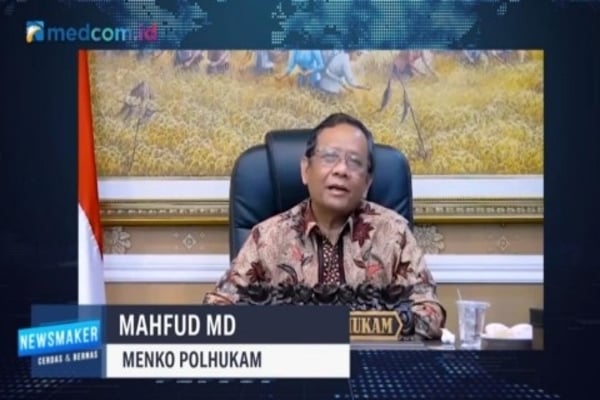 Menteri Koordinator Bidang Politik Hukum dan Keamanan Mahfud MD 