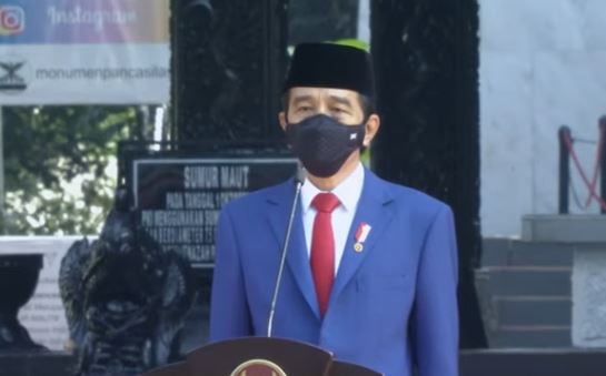 Presiden Joko Widodo memimpin upacara Hari Kesaktian Pancasila.
