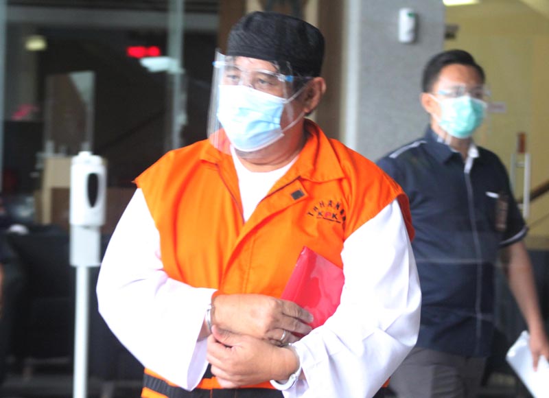 Mantan kepala dinas PU-Pera Lampung Selatam Hermansyah Hamidi.