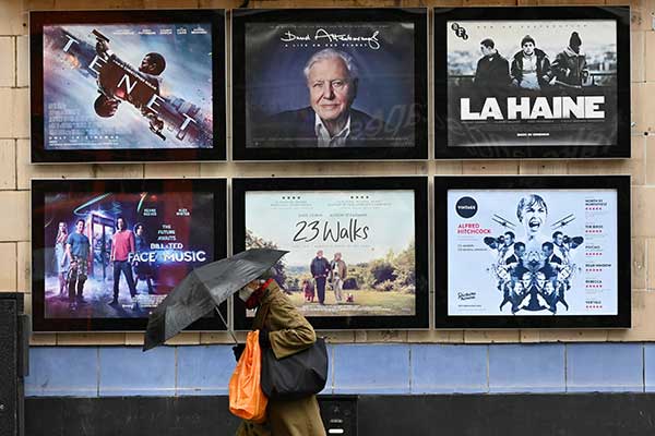 Bioskop di Inggris tutup akibat pandemi