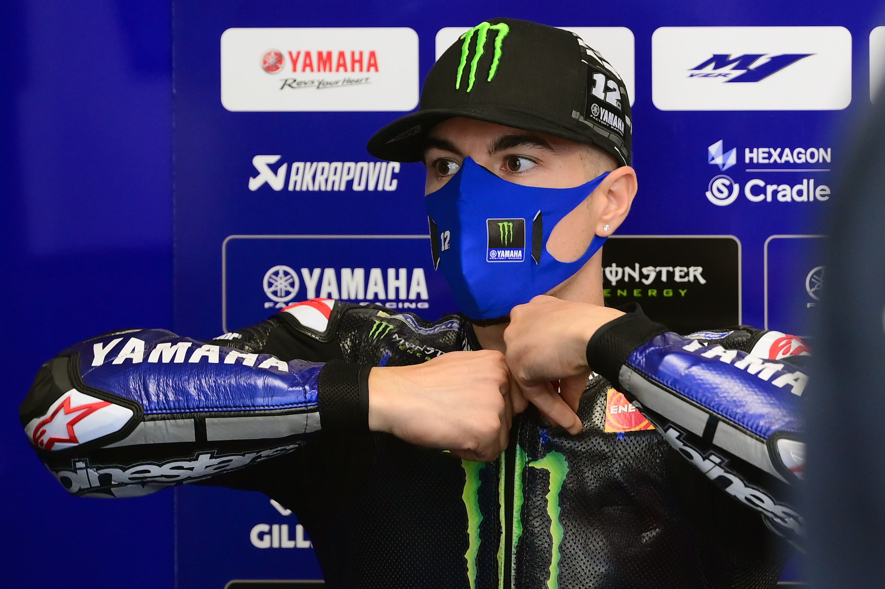 Pembalap Monster Energy Yamaha asal Spanyol  Maverick Vinales.