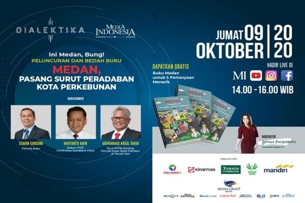 Bedah buku Medan, Pasang Surut Peradaban Kota Perkebunan, kemarin