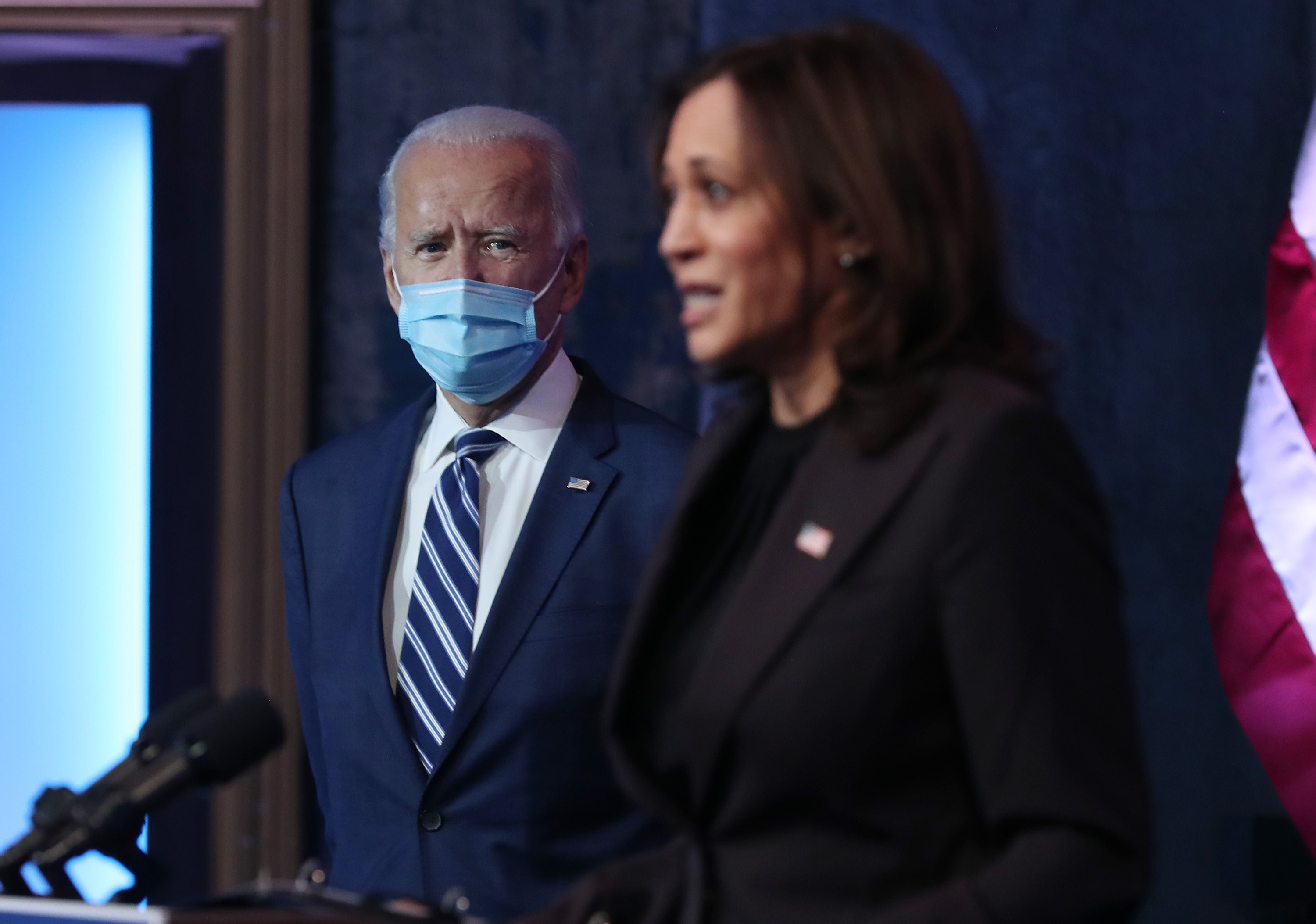 Joe Biden (kiri) dan Kamala Harris
