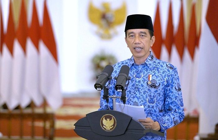 Sambutan virtual Presiden Joko Widodo memperingati HUT ke-49 KORPRI.