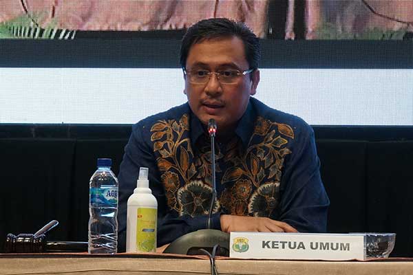 Ketua Umum Pengurus Pusat Persatuan Bulu Tangkis Seluruh Indonesia (PP PBSI) Agung Firman Sampurna