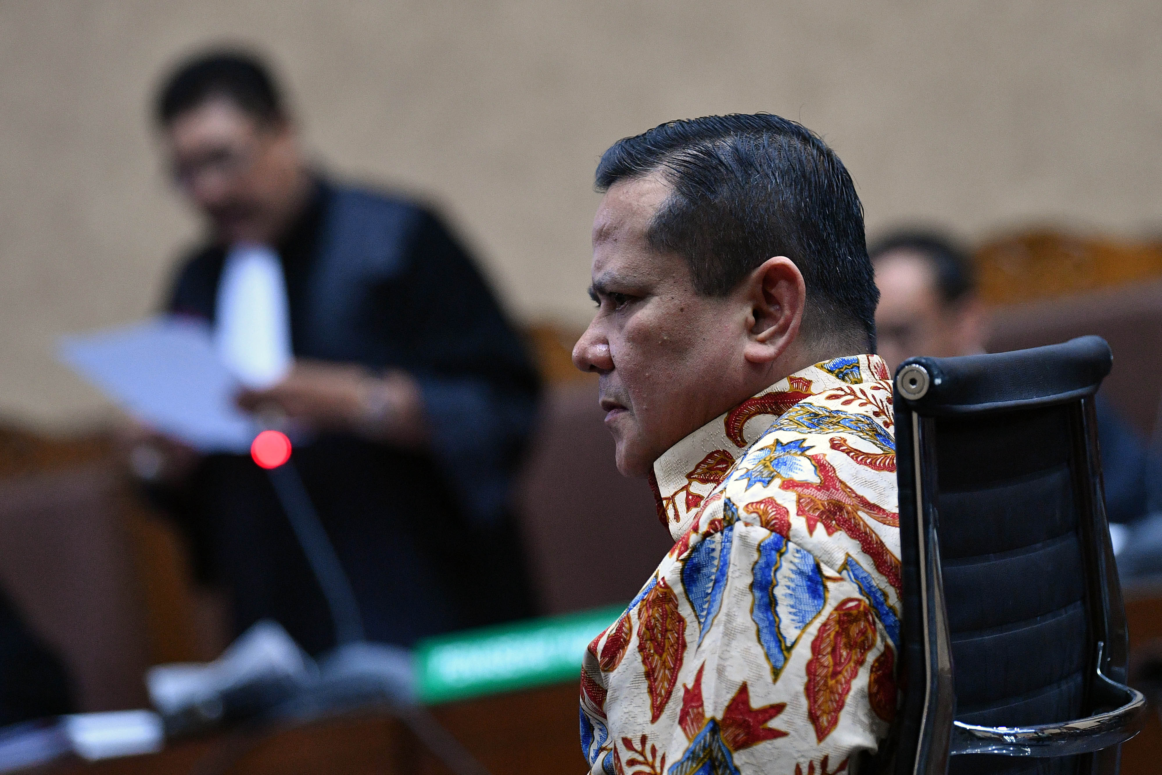 Terdakwa kasus dugaan suap penghapusan red notice Joko Tjandra, Irjen Pol Napoleon Bonaparte.