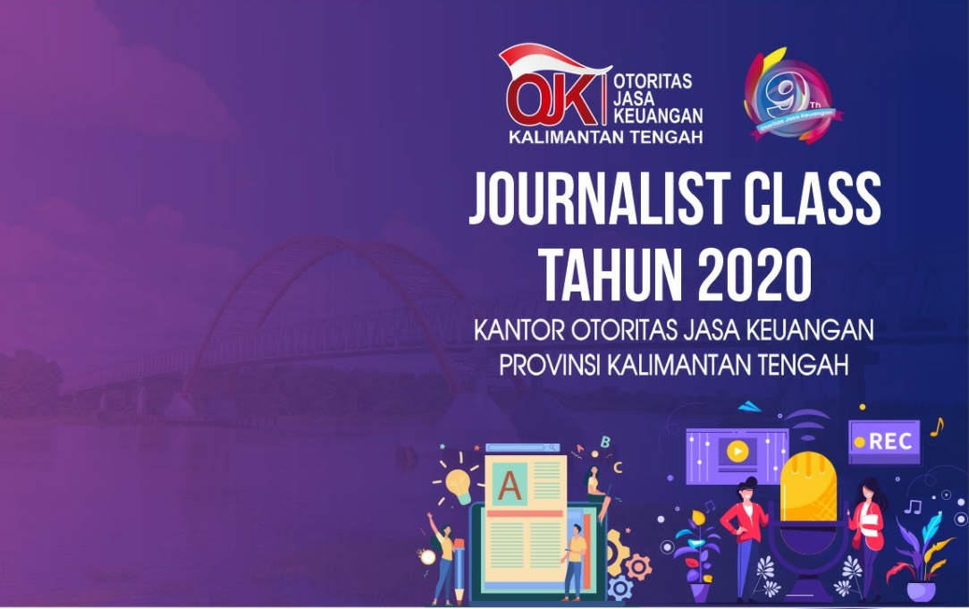 OJK Kalteng memberikan pelatihan kepada wartawan tentang perbankan secara virtual.