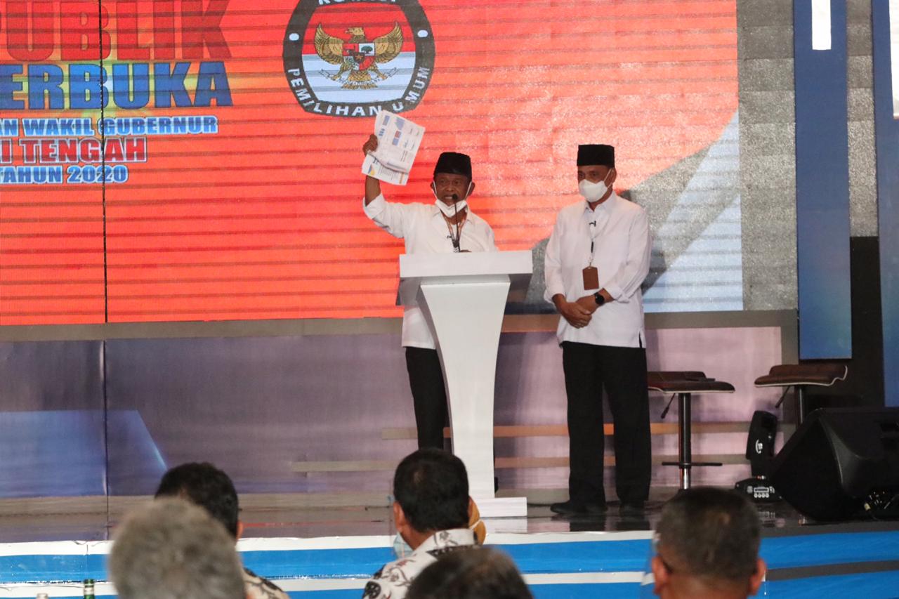 Debat terbuka kedua paslon gubernur dan wakil gubernur Sulteng 2020 digelar KPU Sulteng, Sabtu (14/11)