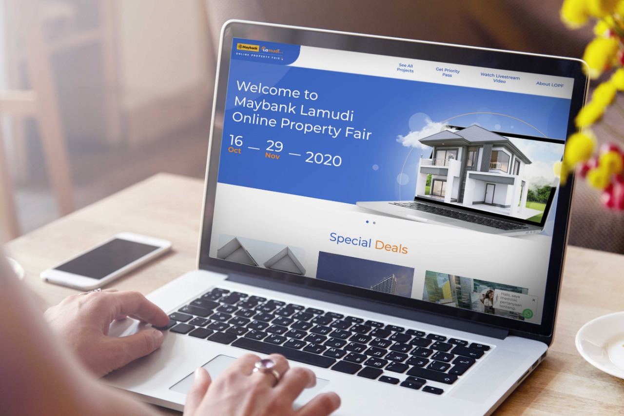Ilustrasi pameran Maybank Lamudi Online Property Fair
