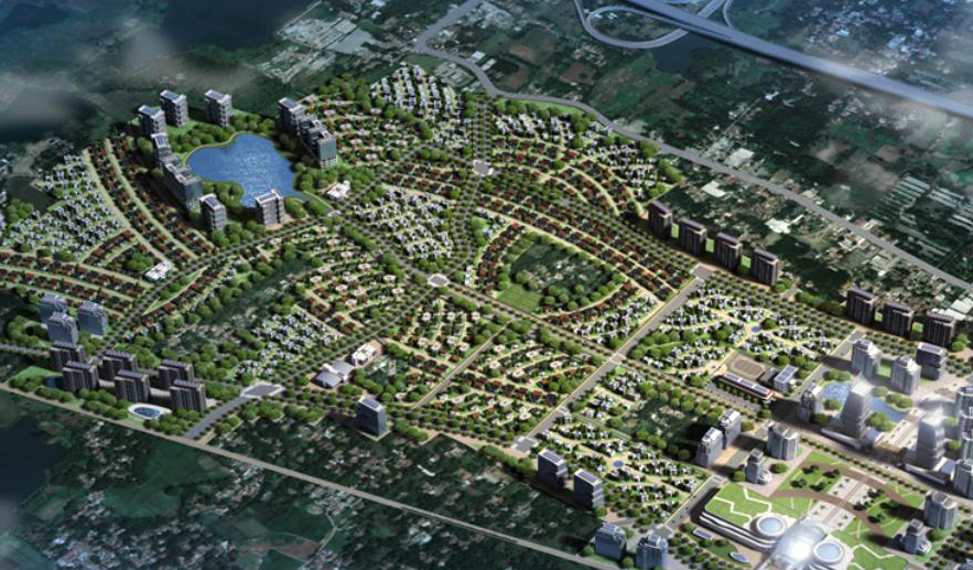 Gambar tiga dimensi dari proyek TOD yang akan dikembangkan Sinar Mas Land dan Mitbana.