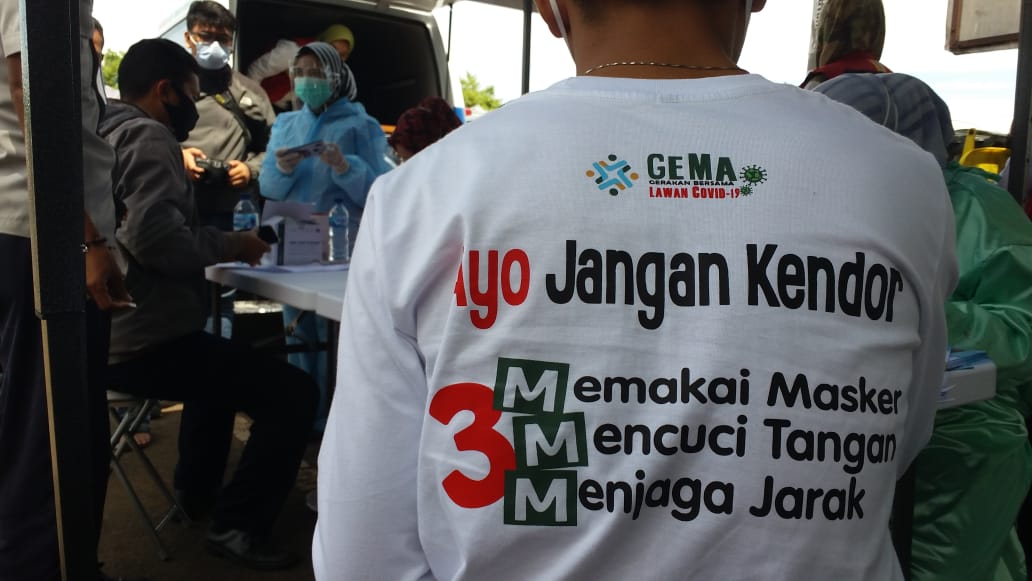 Dinas Kesehatan dan Satgas Penanganan Covid-19 Kabupaten Cianjur, Jawa Barat, terus melakukan kampanye penerapan protokol kesehatan.